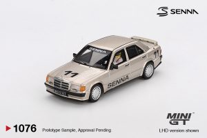 1:64 mercedes benz 190e 2.3 16 #11 ayrton senna w/ figure